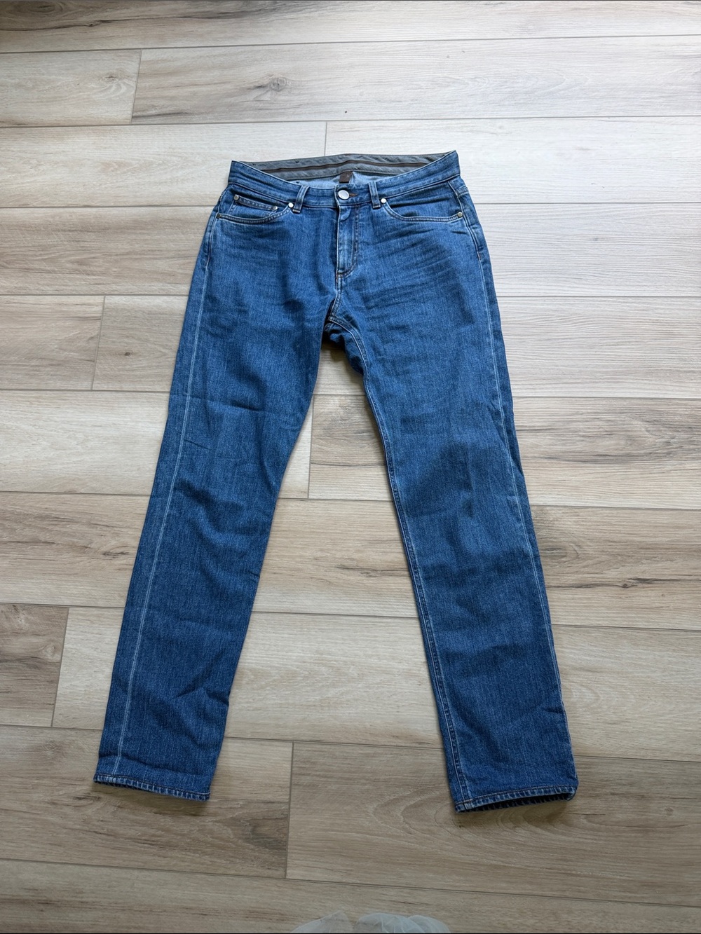 Ermenegildo Zegna Slim Straight Jeans - Dark Blue